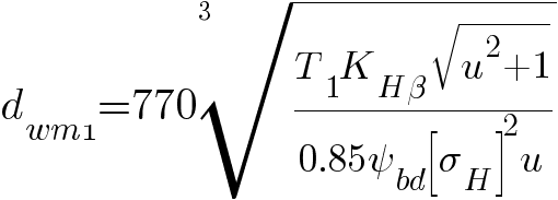 直線歯付きベベルギヤの計算 コニカル平歯車の計算例