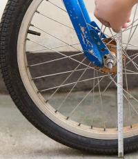 Как измерить диаметр колеса велосипеда?